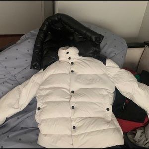 Moncler jacket with black deattachable hood